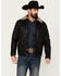 Image #1 - Scully Men's Leather Fur Collar Jacket, , hi-res