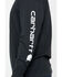 Carhartt Men's Loose Fit Heavyweight Long Sleeve Logo Graphic Work T-Shirt - Big & Tall, Black, hi-res