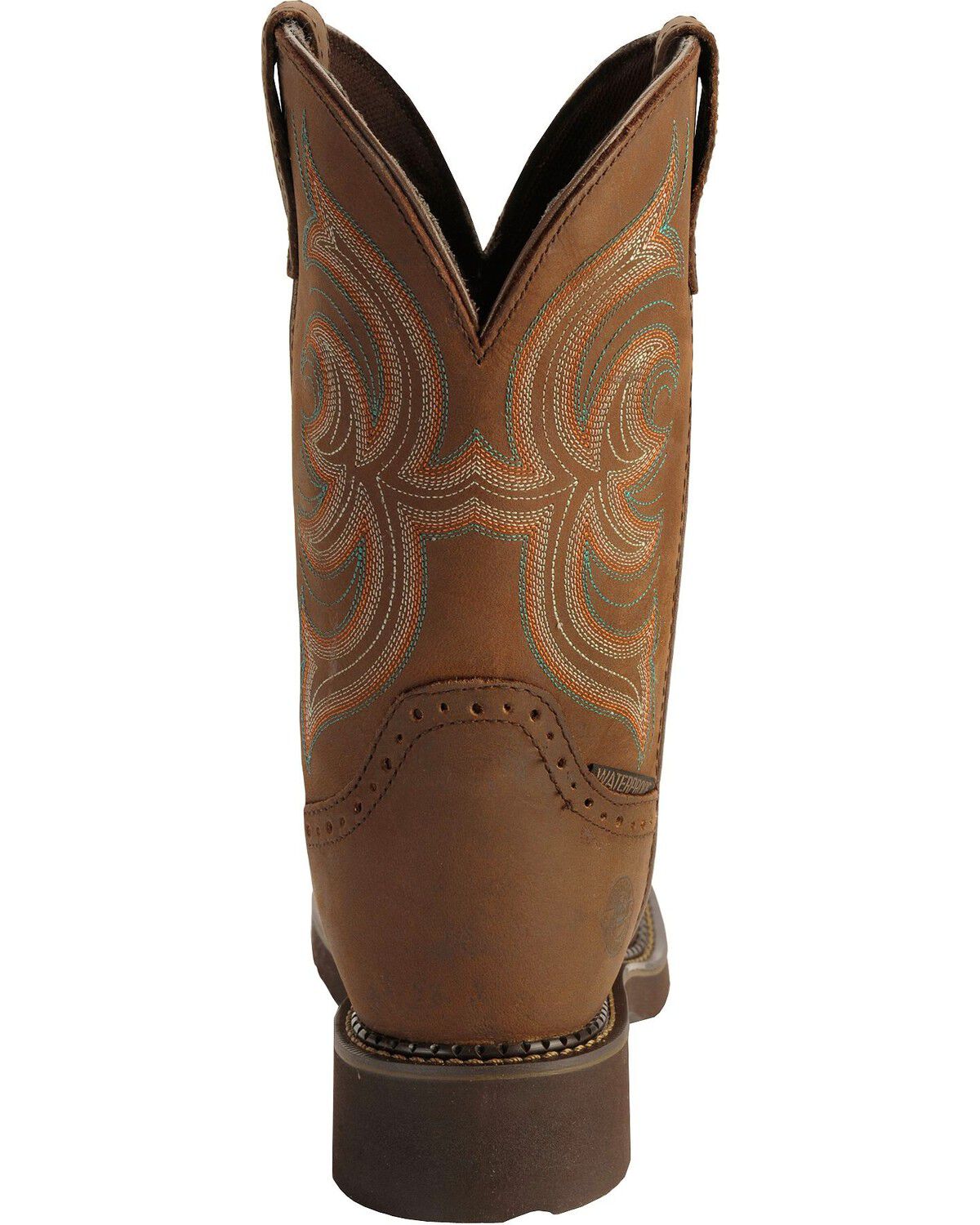 justin aged bark work boots