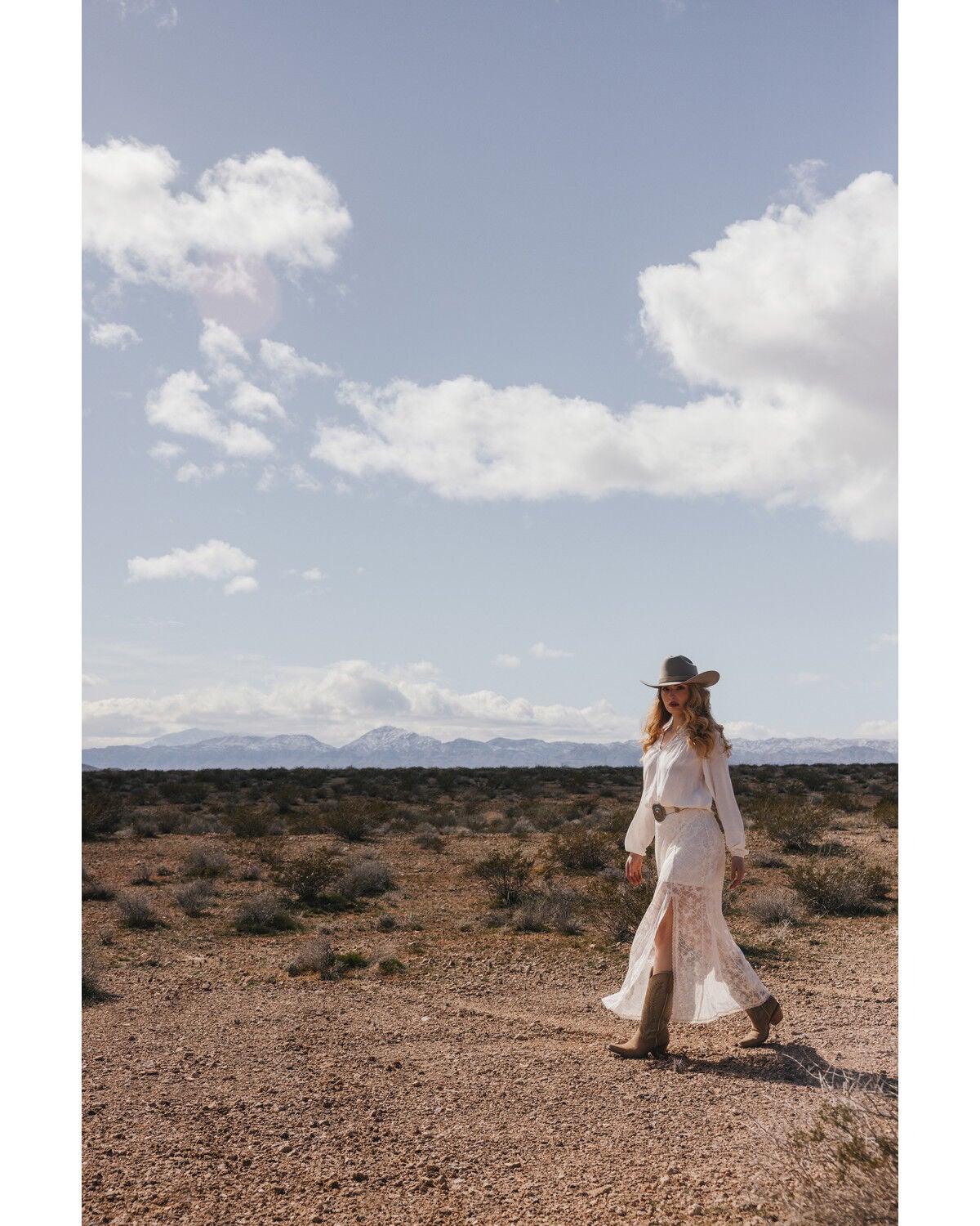 Idyllwind Women's Palomino Horse Lace Midi Skirt, Ivory, hi-res