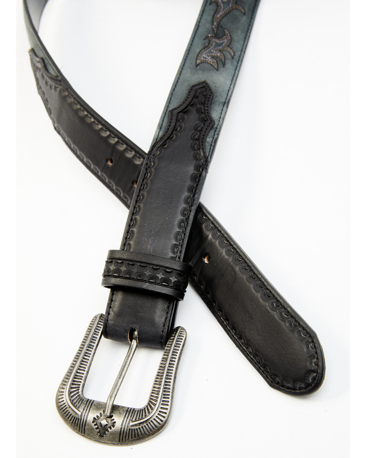 Product Name:  Moonshine Spirit Men's Mad Cat Western Leather Belt