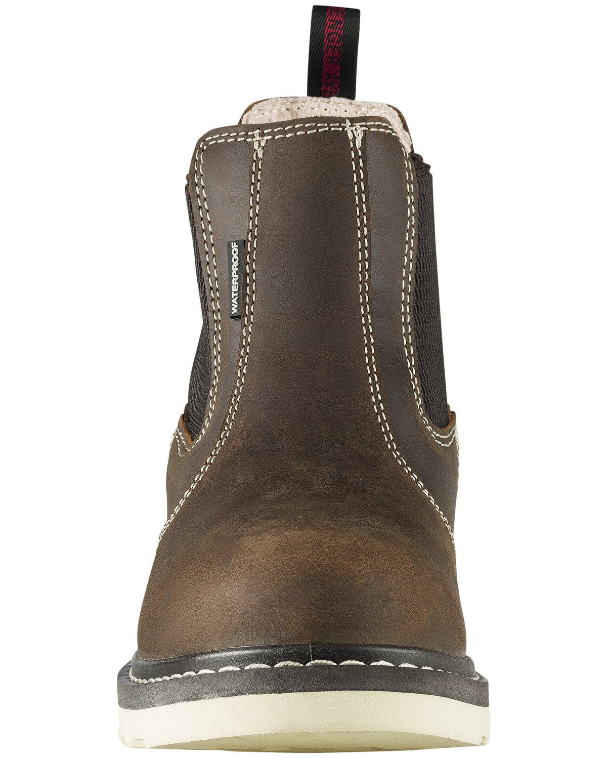 Image #4 - Avenger Women's Waterproof Chelsea Work Boots - Soft Toe, Brown, hi-res