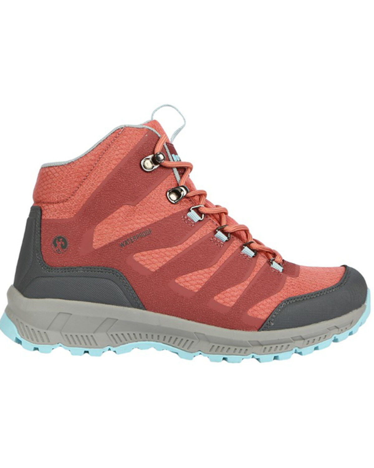 Image #2 - Northside Women's Mid Waterproof Lace-Up Hiking Work Boots, Mahogany, hi-res