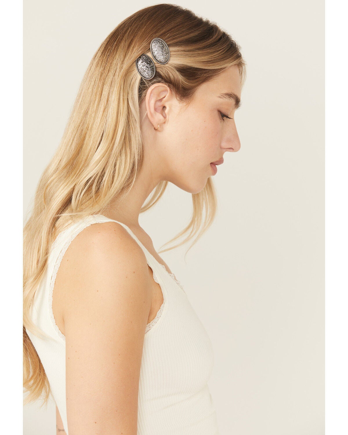 Shyanne Women's Harper Hair Clip Set - 2 Piece, Silver, hi-res