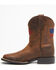 Image #3 - Ariat Boys' American Pride Western Boots - Square Toe, Brown, hi-res