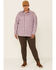 Ariat Women's FR Plaid Print Aja Logo Long Sleeve Button Down Work Shirt - Plus, Lavender, hi-res