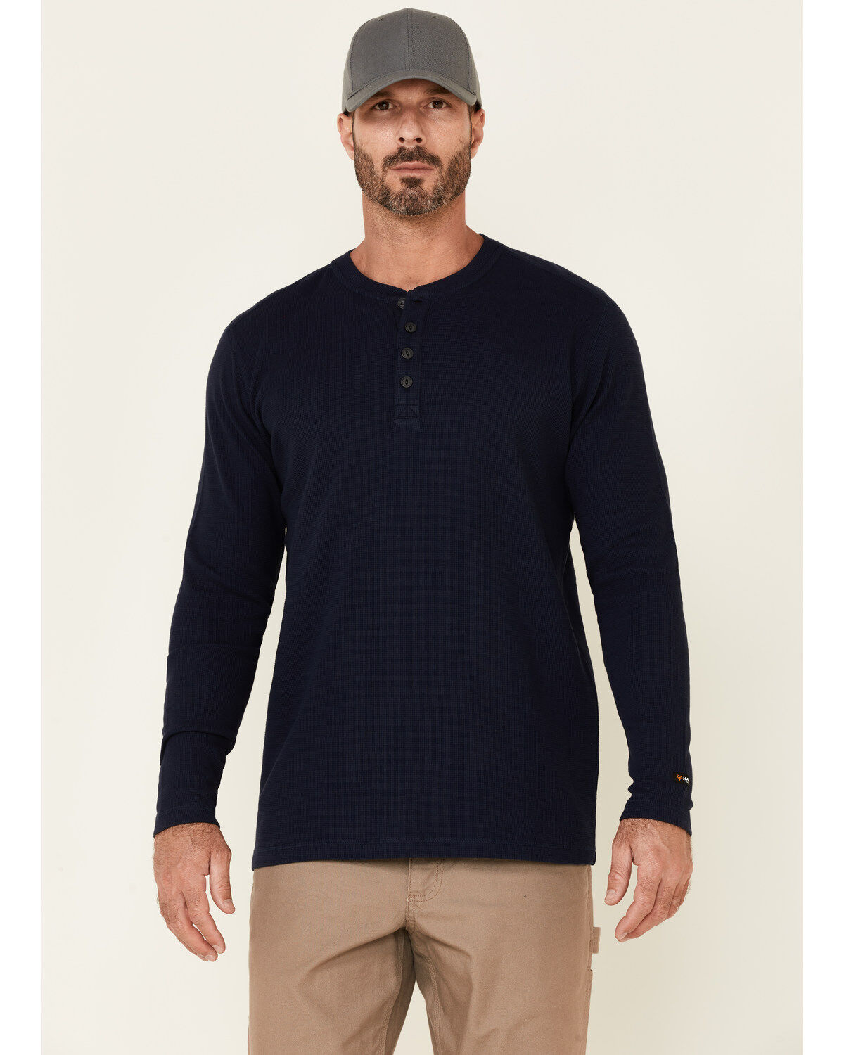 Image #1 - Hawx Men's Thermal Henley Long Sleeve Work Shirt, , hi-res