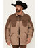 Image #1 - Wrangler Men's Quilted Lined Canvas Jacket, Tan, hi-res
