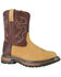 Image #1 - Rocky Kid's Branson Roper Western Boots, Brown, hi-res
