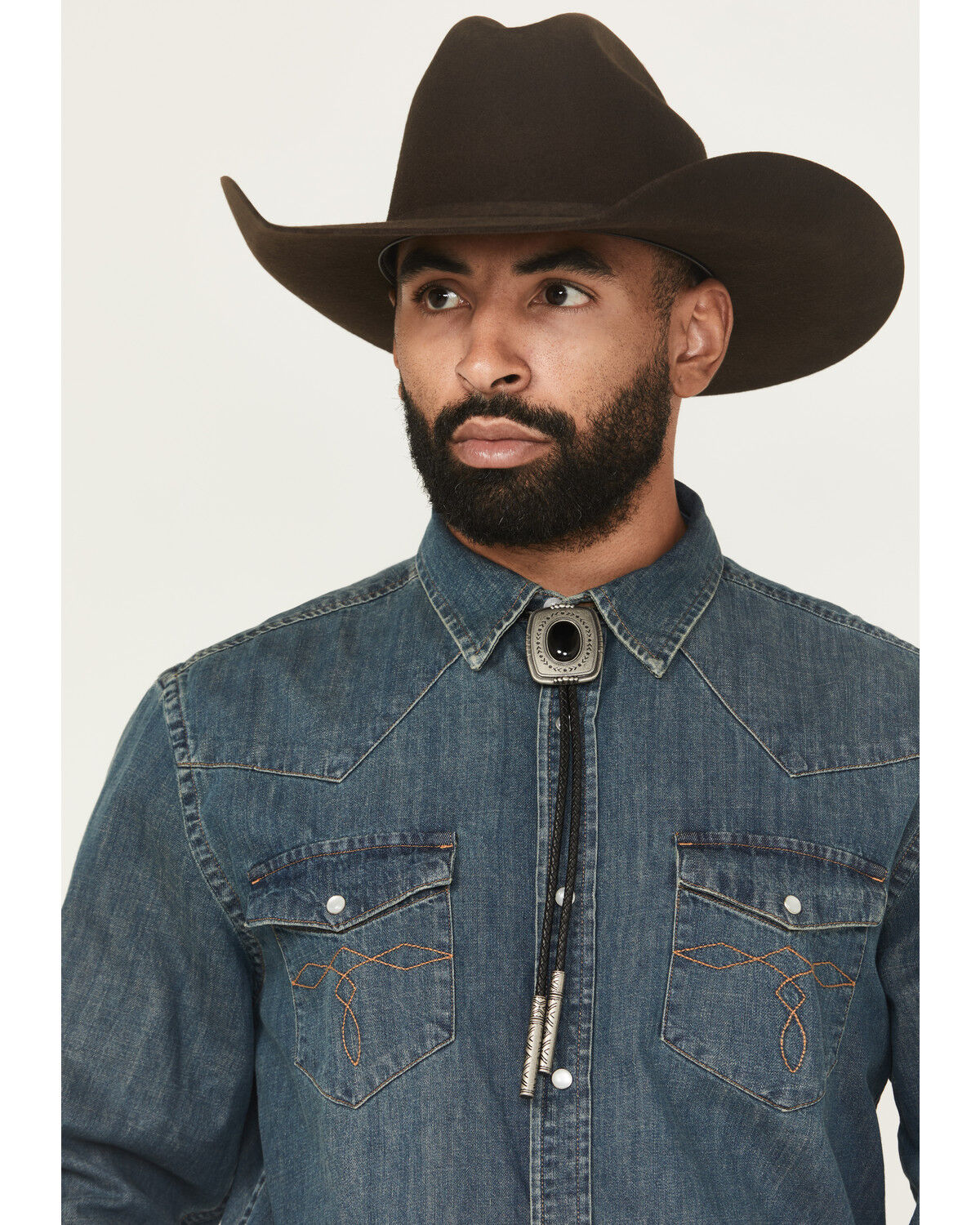 Image #1 - Cody James Men's Weston Obsidian Bolo Tie, Black, hi-res