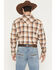 Image #4 - Cody James Men's Bravo Plaid Print Long Sleeve Snap Flannel Shirt - Big, Tan, hi-res