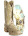 Image #2 - Tin Haul Women's Golden Charolais Hair-On Western Boots - Broad Square Toe, Tan, hi-res