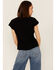 Image #4 - Scully Women's Cap Sleeve Cantina Shirt, Black, hi-res