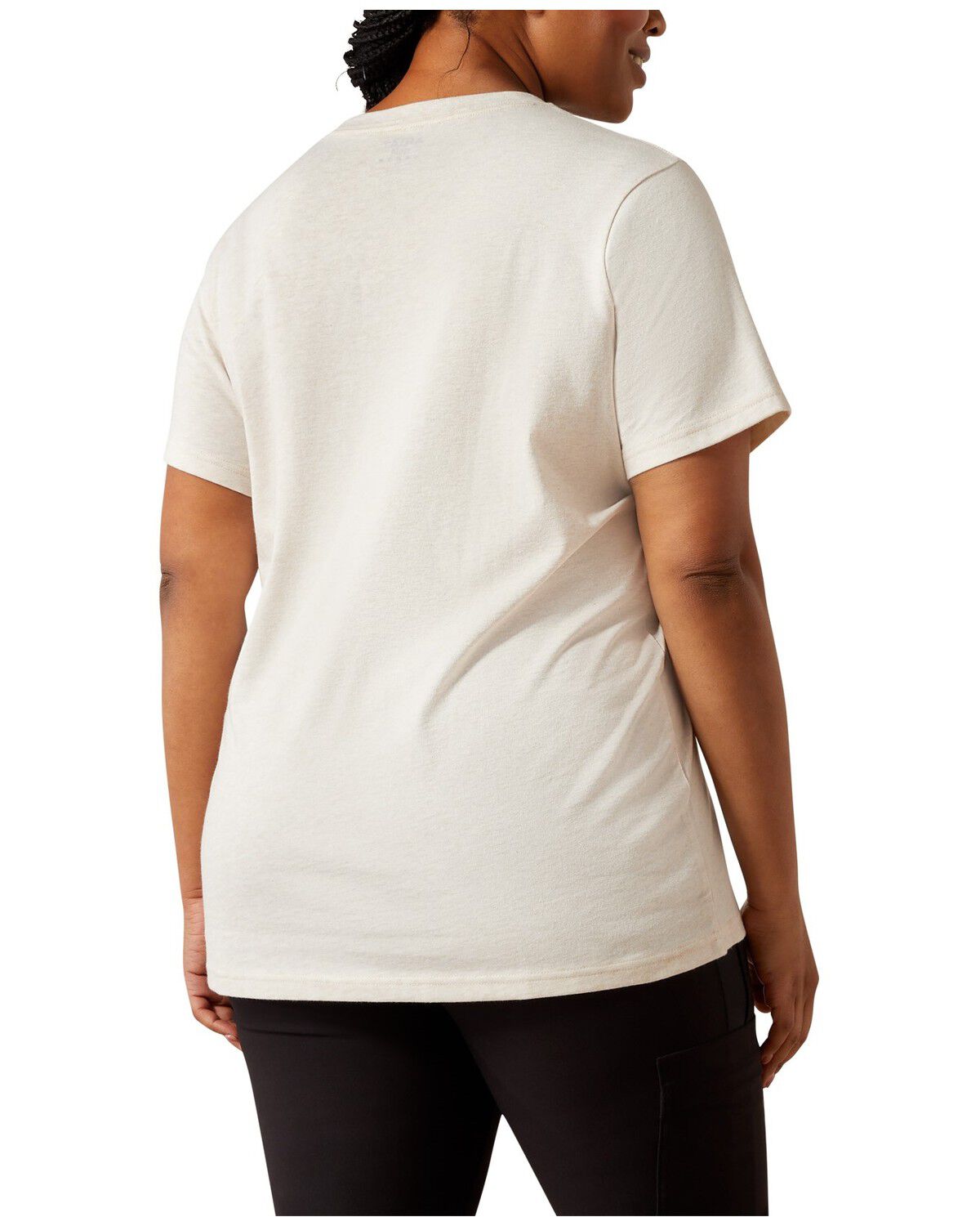 Image #2 - Ariat Women's Rebar Heather Short Sleeve Work Tee - Plus, Light Pink, hi-res