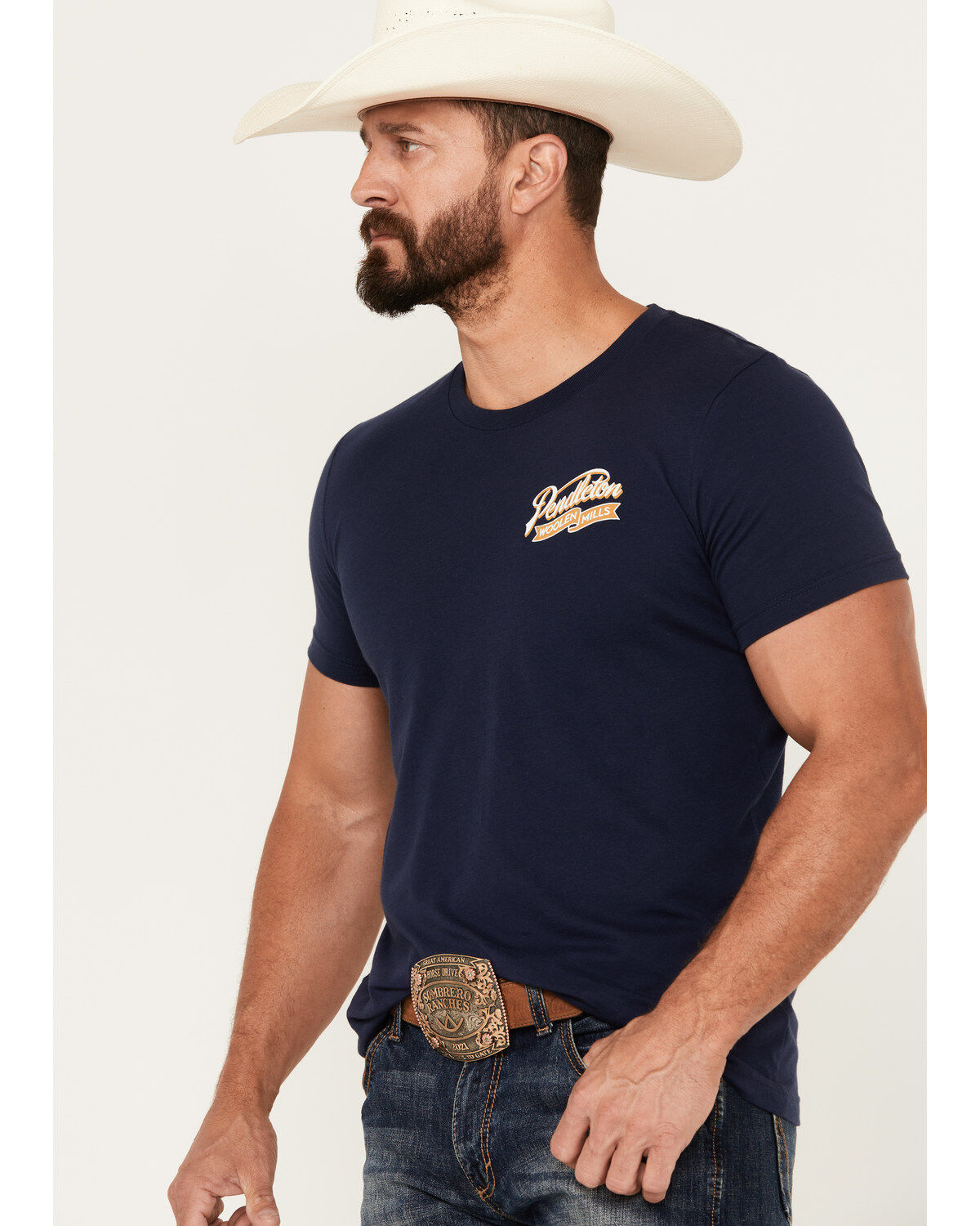 Image #2 - Pendleton Men's Ribbon Logo Short Sleeve Graphic T-Shirt, , hi-res