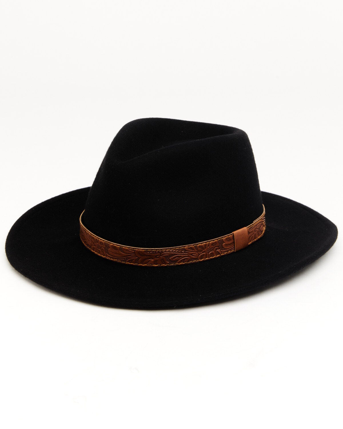 Cody James Men's Felt Western Fashion Hat, Black, hi-res