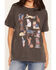 Image #3 - Girl Dangerous Women's Western Cat Short Sleeve Graphic Tee, Black, hi-res