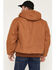Image #4 - Carhartt Men's Flannel Lined Loose Fit Firm Duck Active Jacket - Big, Brown, hi-res