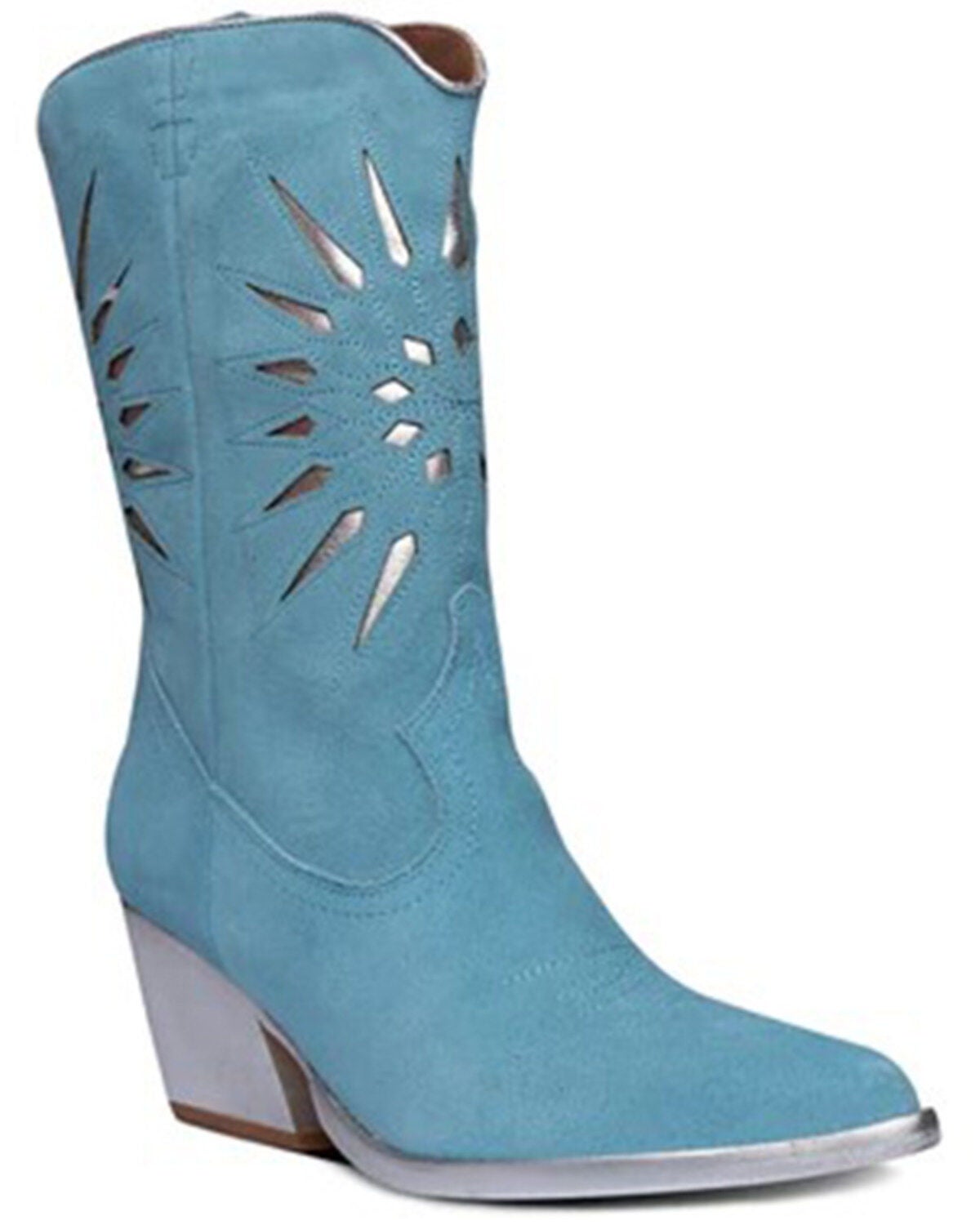 Golo Women's Mae Western Boots - Snip Toe, Blue, hi-res