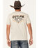 Image #1 - Cowboy Hardware Men's Outlaw Rodeo Short Sleeve Graphic T-Shirt, Tan, hi-res