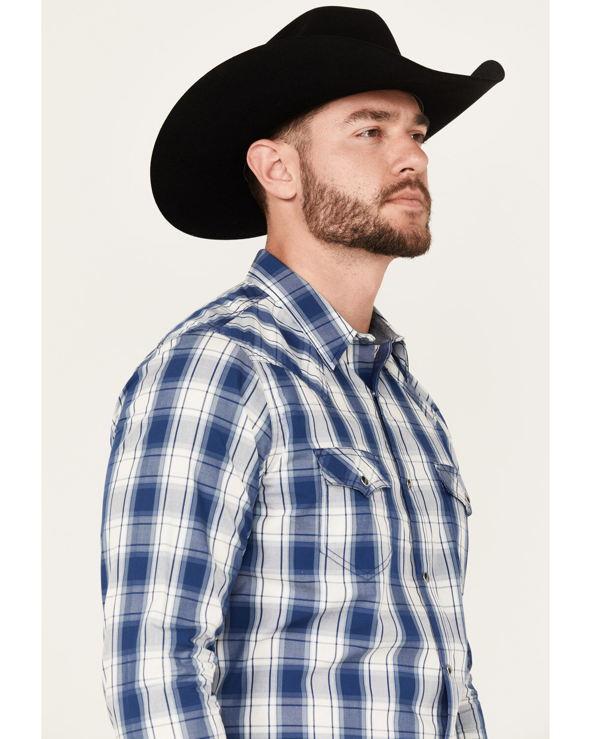 Image #2 - Cody James Men's Barrel Plaid Print Long Sleeve Snap Western Shirt, , hi-res