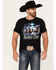 Image #1 - Rodeo Time Men's Even When It Rains Short Sleeve Graphic T-Shirt, Black, hi-res