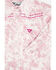 Image #2 - Cowgirl Hardware Toddler Girls' Cowhide Print Long Sleeve Snap Western Shirt, Pink, hi-res