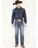 Image #1 - Cinch Men's Silver Label Medium Stonewash Slim Straight Performance Stretch Denim Jeans, Medium Wash, hi-res