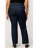 Image #1 - Warp + Weft Women's Dark Wash Jet Set High Rise Straight Stretch Denim Jeans - Plus, Dark Wash, hi-res