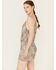 Image #3 - Angie Women's Beaded Sleeveless Romper, Silver, hi-res