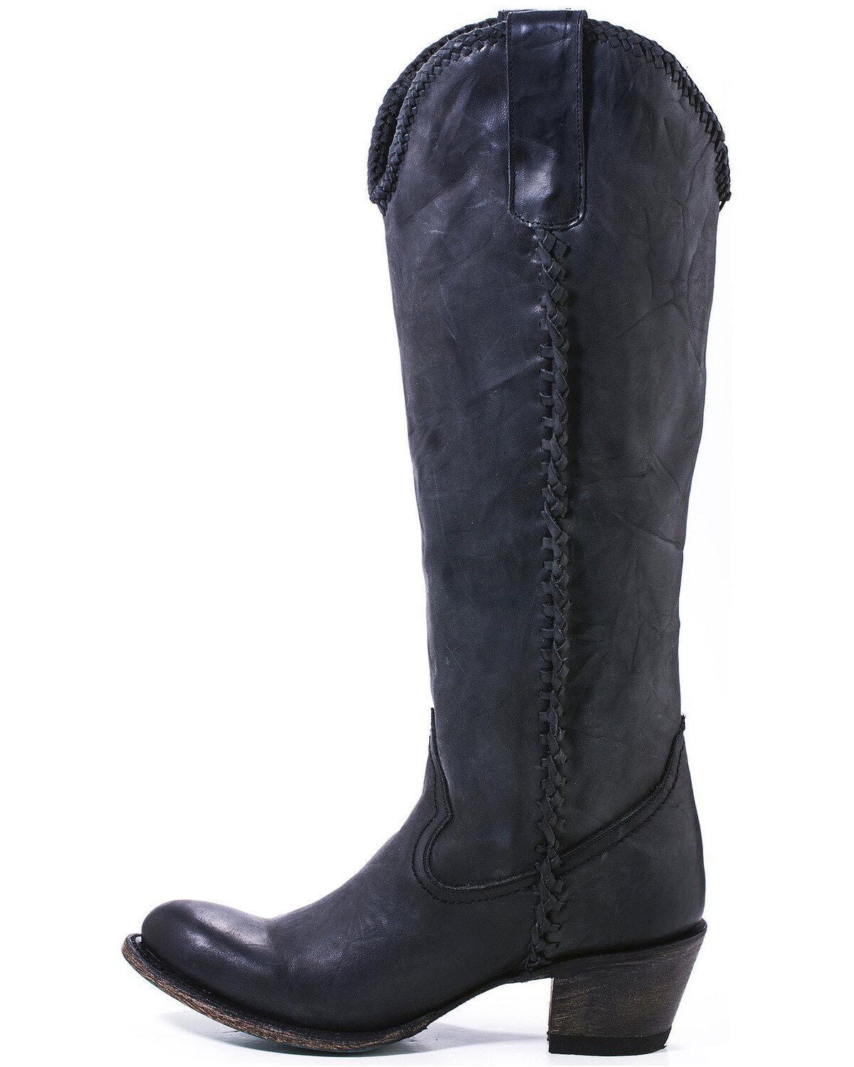 Plain Jane Distressed Round Toe 
