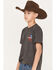 Ariat Boys' Short Sleeve Graphic T-Shirt, Charcoal, hi-res