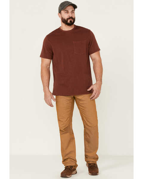 Brothers & Sons Men's Basic Short Sleeve Pocket T-Shirt , Red, hi-res
