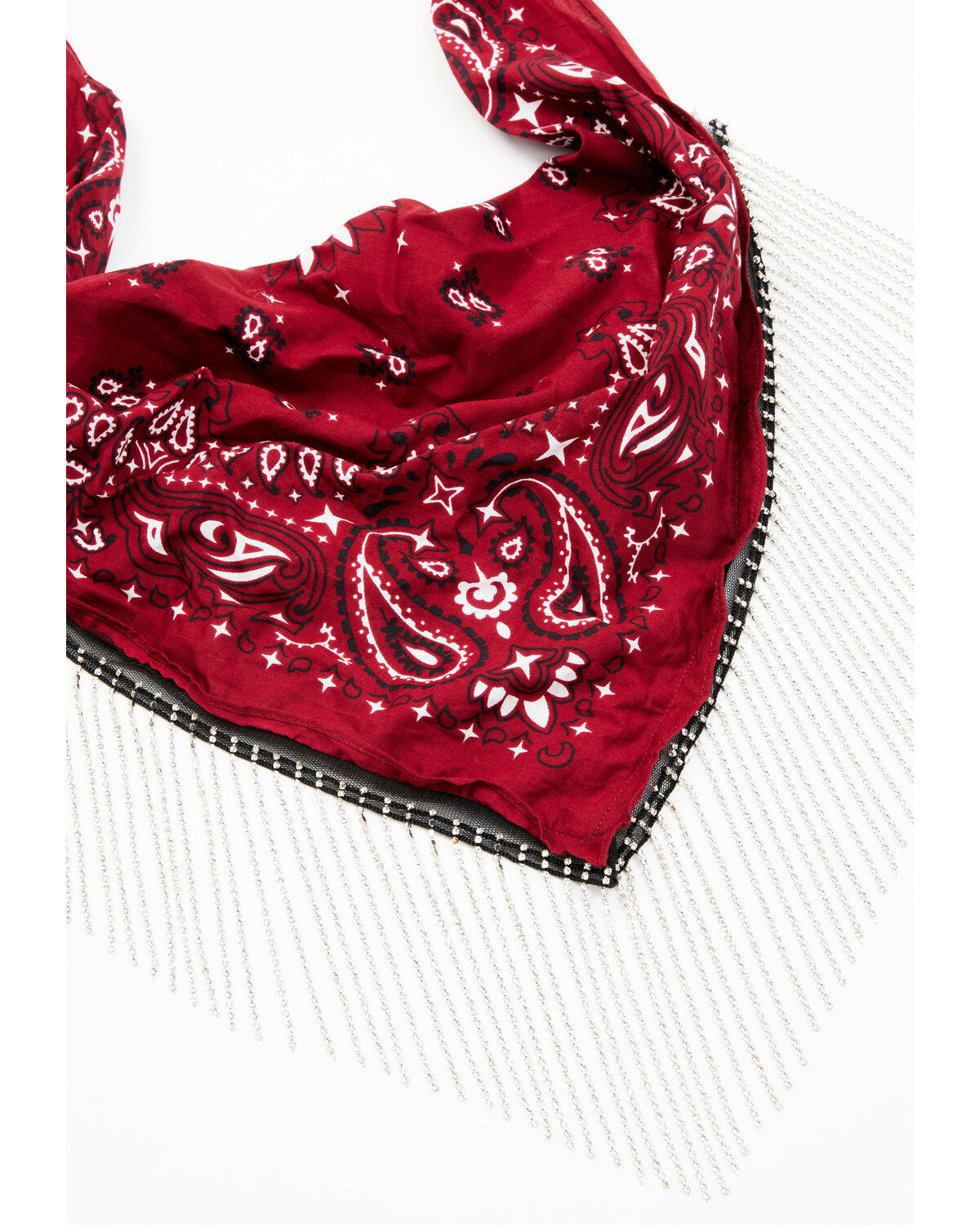 Image #2 - Idyllwind Women's Abby Ann Rhinestone Fringe Bandana Necklace, Red, hi-res