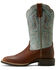 Image #2 - Ariat Women's Hybrid Ranchwork Performance Western Boots - Broad Square Toe, Silver, hi-res