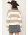 Image #4 - Elan Women's Striped Half Zip Sweater, Camel, hi-res