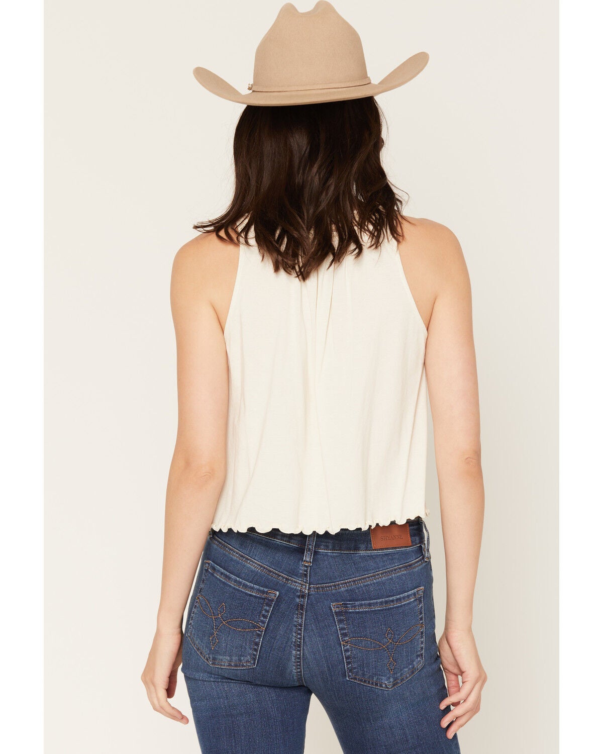 Image #4 - Shyanne Women's Evers Embroidered Cami, Natural, hi-res