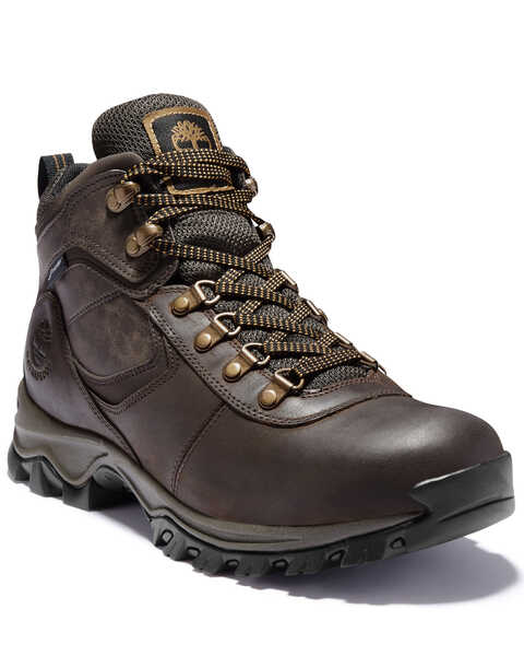 Image #1 - Timberland Men's Mt. Maddsen Waterproof Hiker Boots - Round Toe, Brown, hi-res