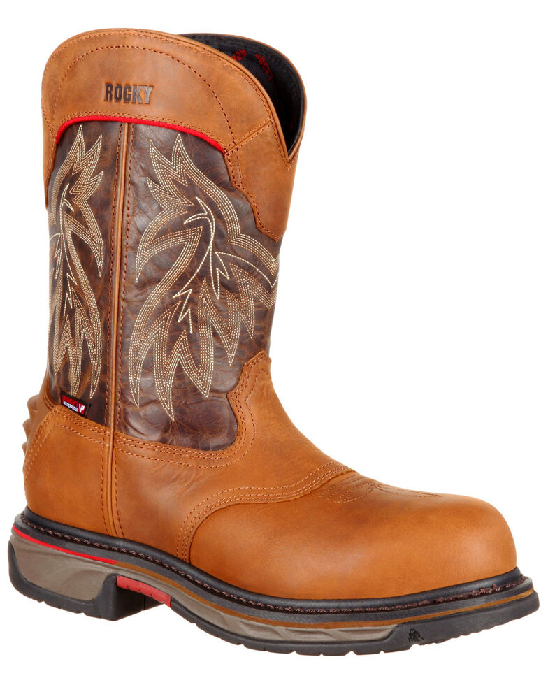 Rocky Men S Iron Skull Waterproof Western Boots Composite Toe Boot Barn