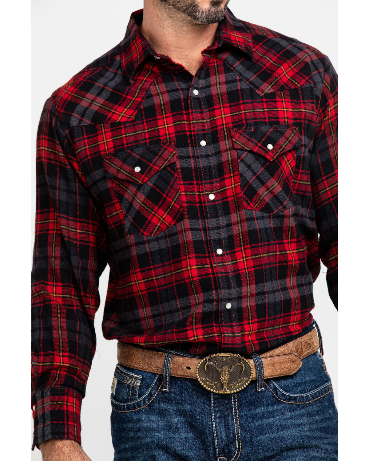 Mens snap flannel shirts Clearance