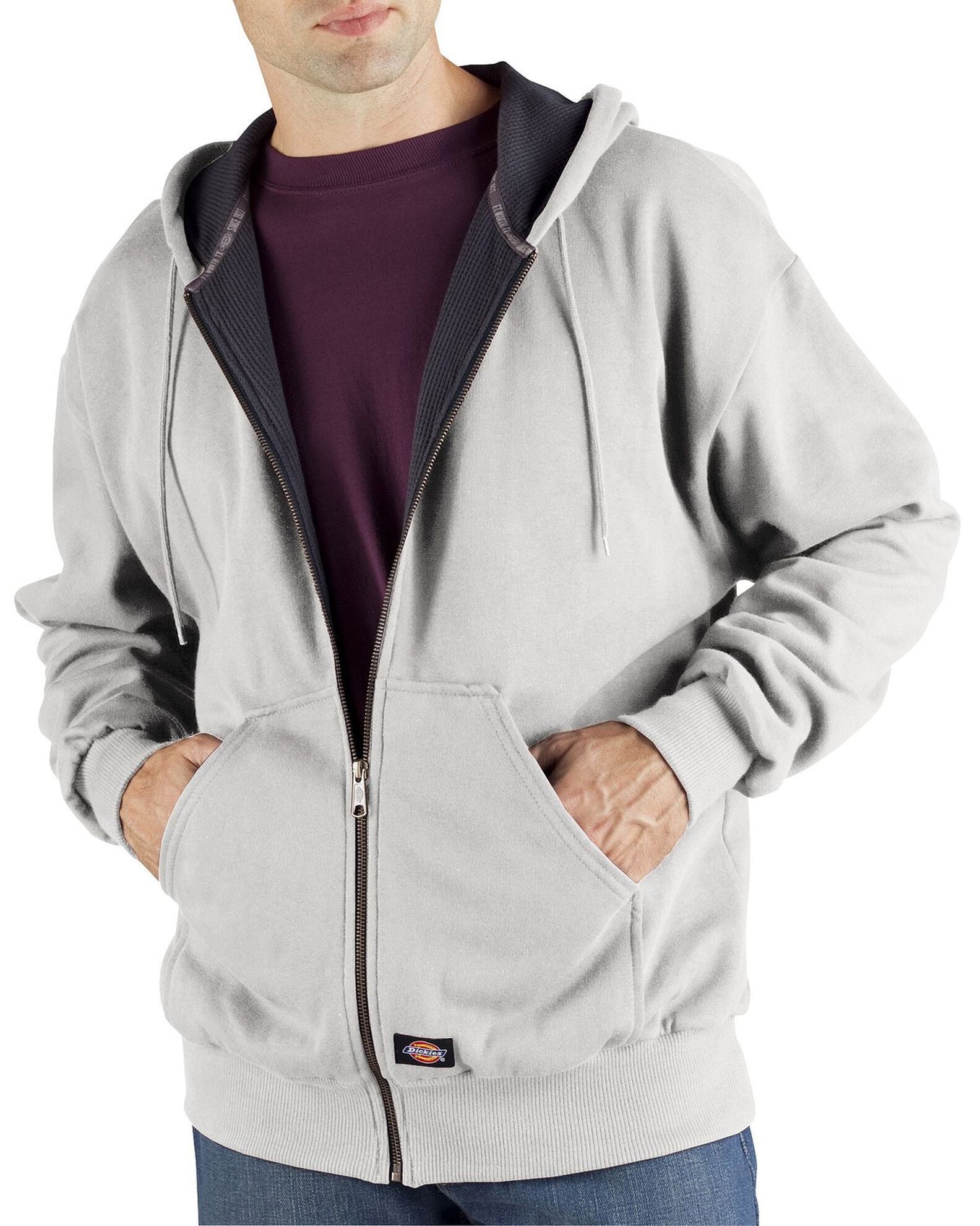 Dickies Midweight Fleece Zip Up Hooded Work Jacket Big Tall Boot Barn