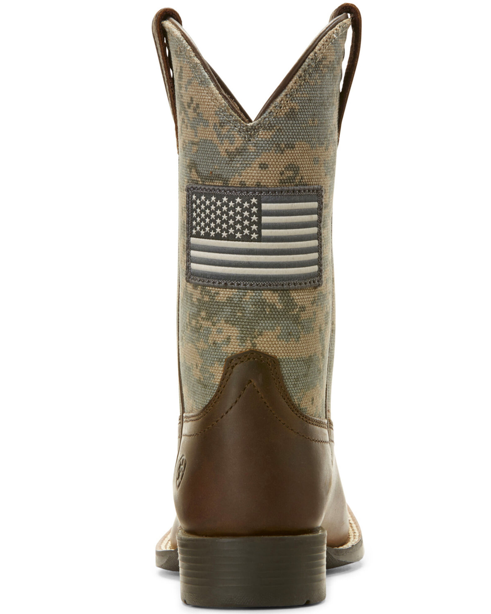 Ariat Kid s Patriot Western Boots Distressed Brown 12