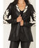 Image #3 - Rock & Roll Denim Women's Two Tone Western Pleather Blazer, Black, hi-res