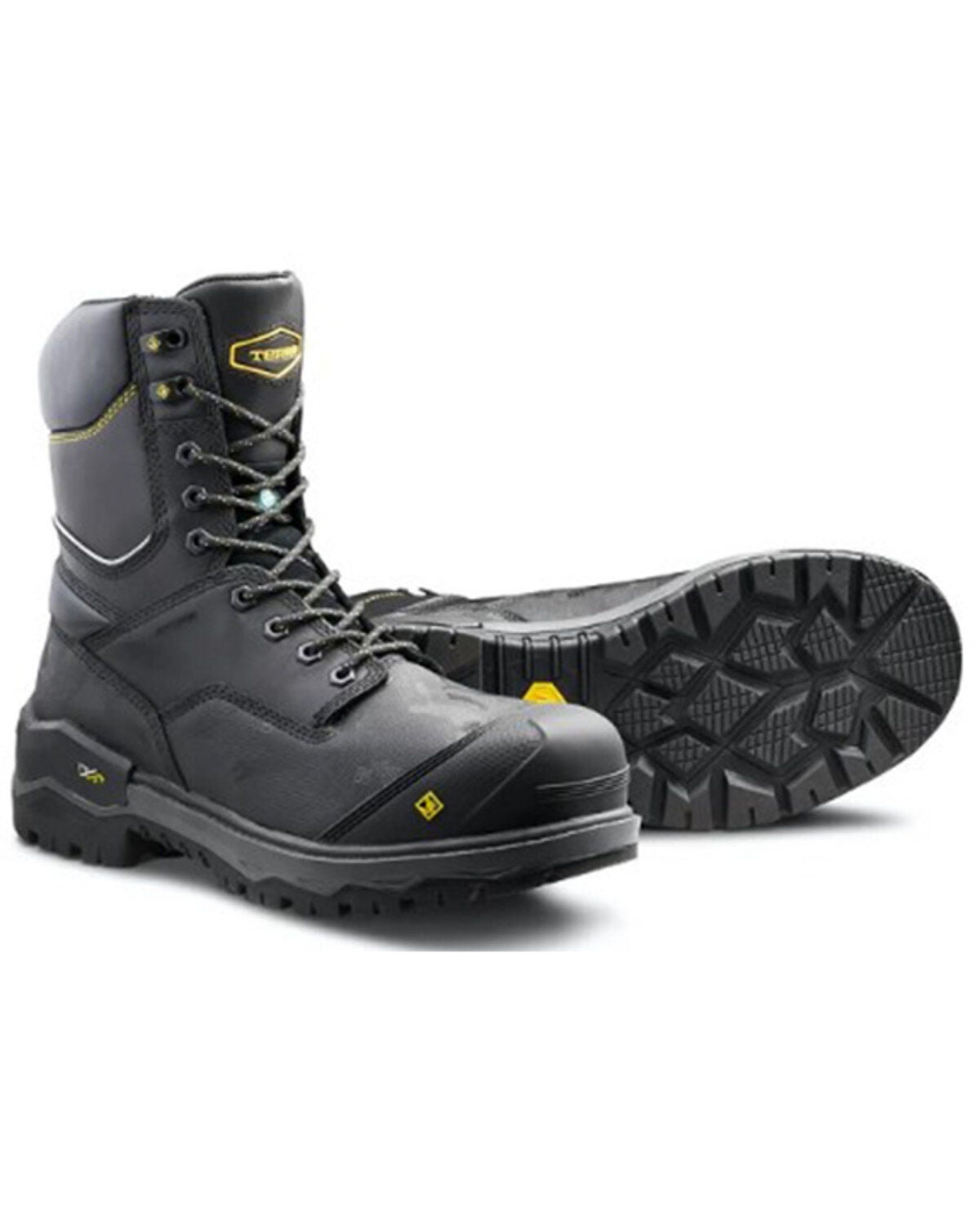 Kodiak Men's Gantry 8" Lace-Up Waterproof Work Boots - Composite Toe, Black, hi-res