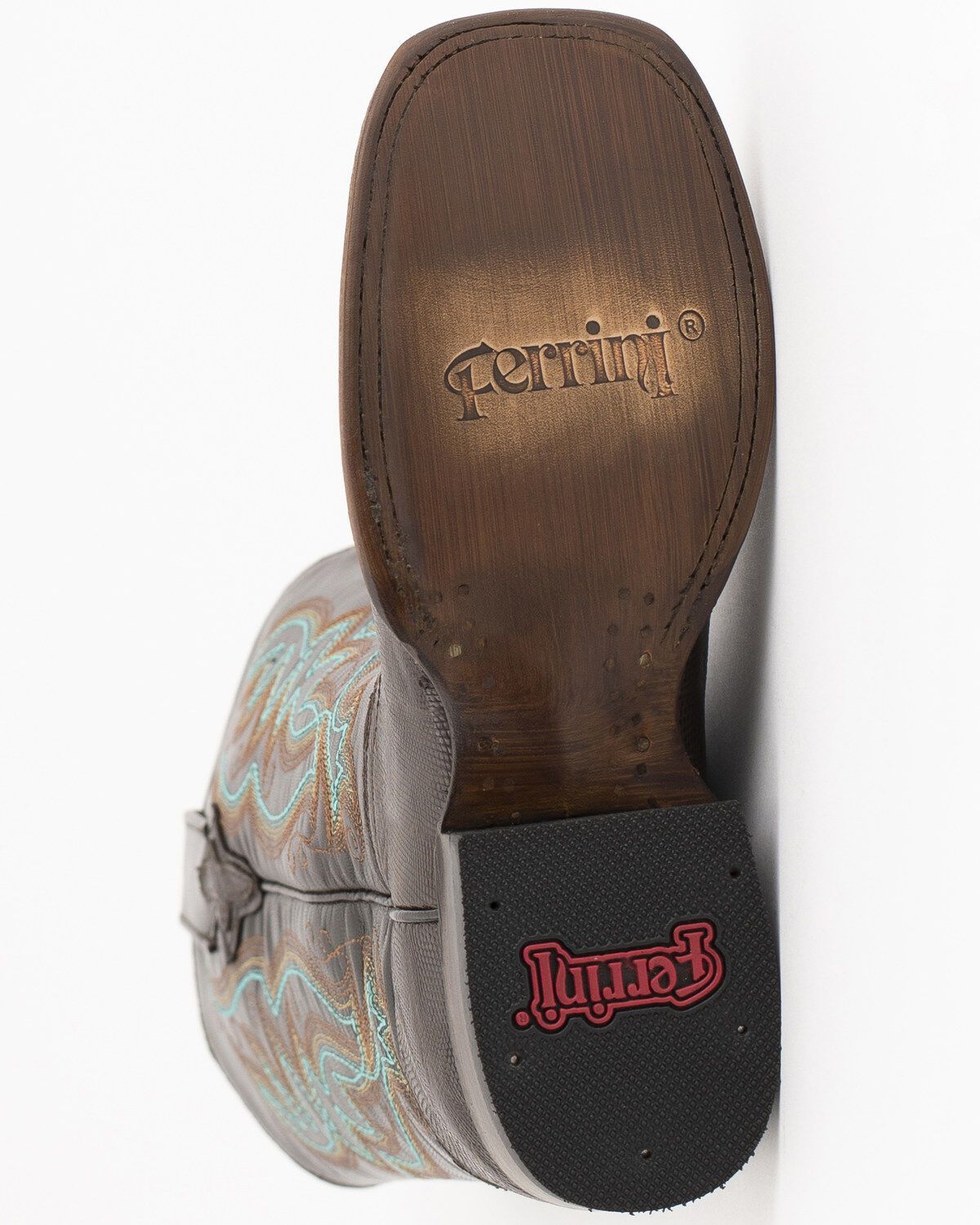 Image #6 - Ferrini Women's Teju Lizard Western Boots - Broad Square Toe, , hi-res