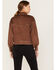 Image #4 - Shyanne Women's Faux Suede Trucker Jacket, Dark Brown, hi-res