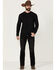 Image #1 - Moonshine Spirit Men's Venom Wash Decker Slim Straight Stretch Denim Jeans, Black, hi-res