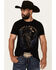 Image #3 - Cody James Men's No Regrets Cowboy Short Sleeve Graphic T-Shirt, Black, hi-res
