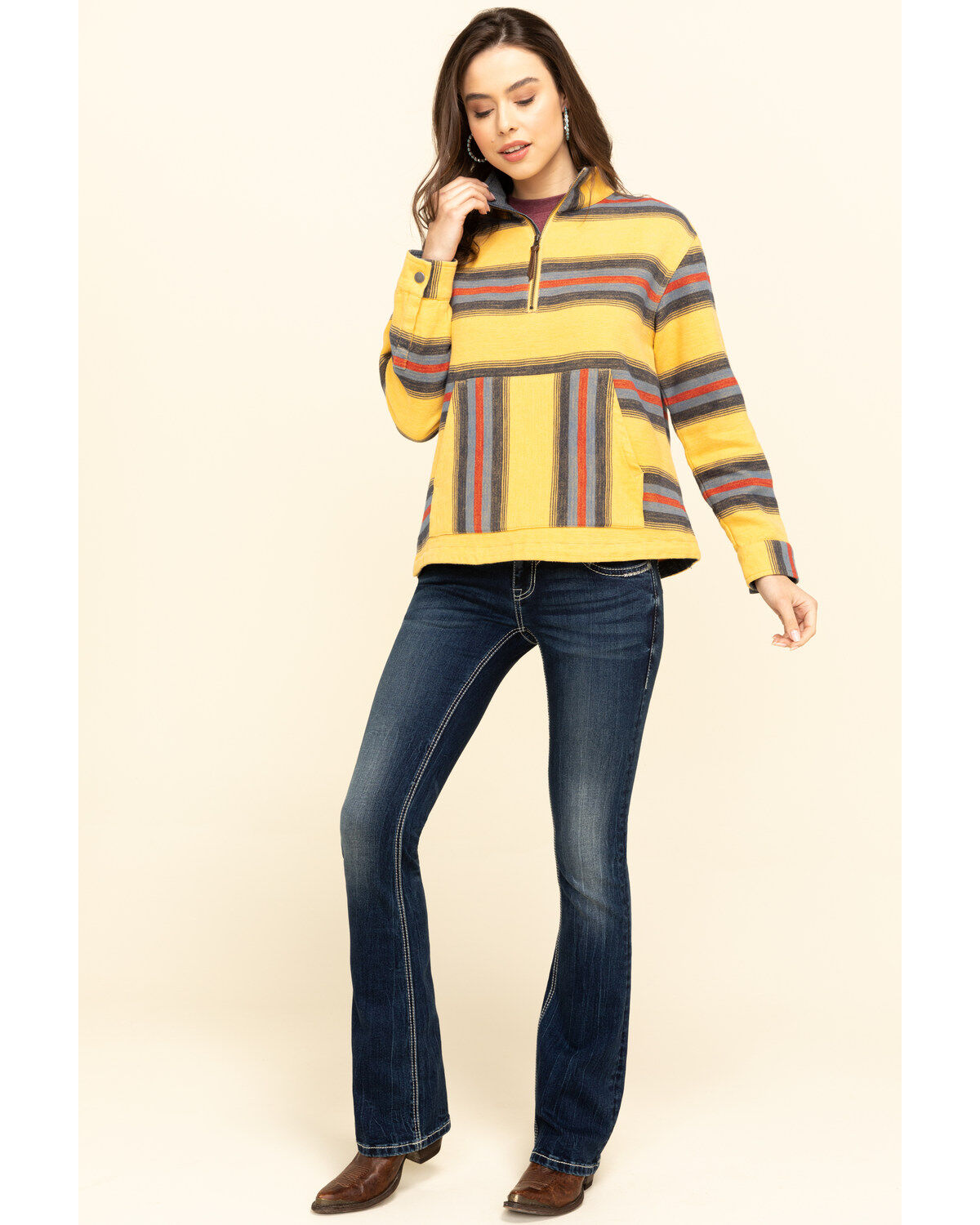 womens half zip pullover