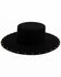 Image #1 - Shyanne Women's Boater Gold Stud Western Wool Felt Hat , Black, hi-res